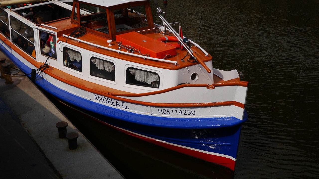 Schiff am Kai als Bildmotiv für den Kontakt zum Standort Hamburg-Mitte.